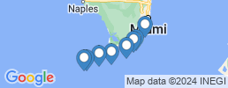 mapa de operadores de pesca en Las llaves de Florida