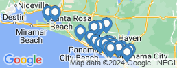 mapa de operadores de pesca en Panamá City Beach