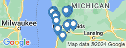 mapa de operadores de pesca en Grand Haven