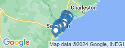 mapa de operadores de pesca en Tybee Island