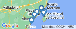 mapa de operadores de pesca en Tulum