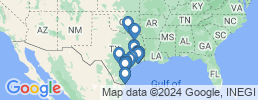 mapa de operadores de pesca en Texas