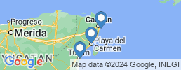 map of fishing charters in Riviera Maya