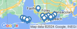 mapa de operadores de pesca en Dauphin Island