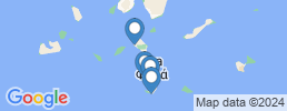 map of fishing charters in Santorini