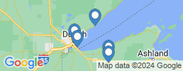 mapa de operadores de pesca en Duluth