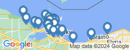map of fishing charters in Sandusky