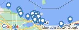 map of fishing charters in Port Clinton