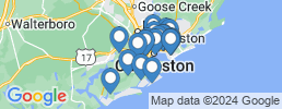 map of fishing charters in Folly Beach