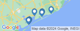 mapa de operadores de pesca en Matagorda Bay