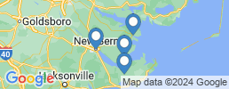 map of fishing charters in Neuse River