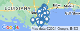 map of fishing charters in Barataria