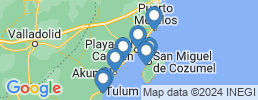 mapa de operadores de pesca en Puerto Aventuras