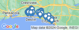 map of fishing charters in Santa Rosa Beach