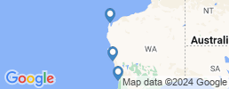 mapa de operadores de pesca en El oeste de Australia
