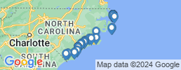mapa de operadores de pesca en Carolina del Norte