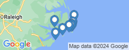 mapa de operadores de pesca en Hatteras