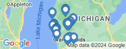 map of fishing charters in Newaygo
