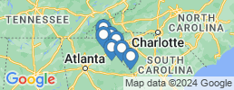 map of fishing charters in Lake Hartwell