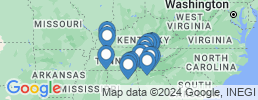 mapa de operadores de pesca en Tennessee River