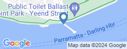mapa de operadores de pesca en Sydney Harbour