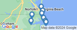 mapa de operadores de pesca en Albemarle Sound