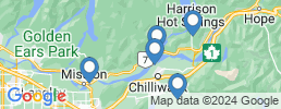 map of fishing charters in Harrison Hot Springs