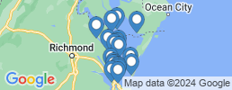 mapa de operadores de pesca en Deltaville
