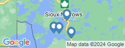 mapa de operadores de pesca en Sioux Narrows