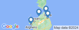 Map of fishing charters in Valledoria