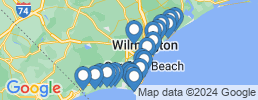 mapa de operadores de pesca en Kure Beach
