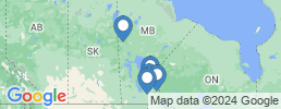 mapa de operadores de pesca en Lake Winnipeg
