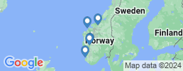 Map of fishing charters in Norway