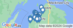 mapa de operadores de pesca en Elk Rapids