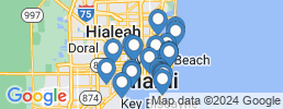 mapa de operadores de pesca en Miami