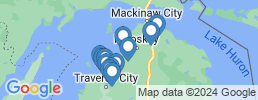 map of fishing charters in Charlevoix