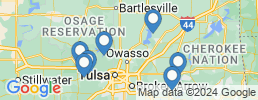 map of fishing charters in Tulsa