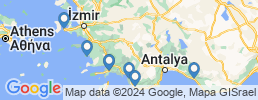 mapa de operadores de pesca en Turquía