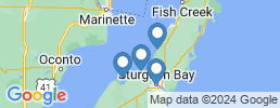 map of fishing charters in Ellison Bay