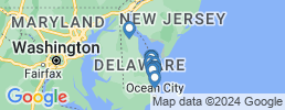 mapa de operadores de pesca en Delaware
