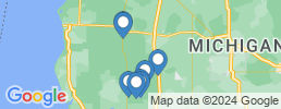 Map of fishing charters in Big Rapids