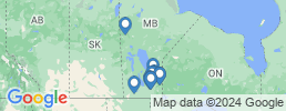 map of fishing charters in Manitoba