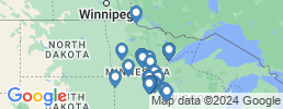 map of fishing charters in Minnesota