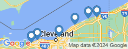 map of fishing charters in Cuyahoga County