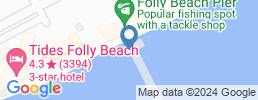 mapa de operadores de pesca en Folly Island