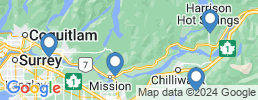 map of fishing charters in Fraser Valley