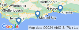 map of fishing charters in Garden Route