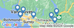 map of fishing charters in Lower Mainland