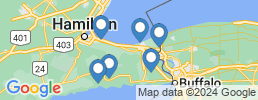 map of fishing charters in Niagara Region