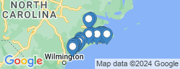 map of fishing charters in Onslow County